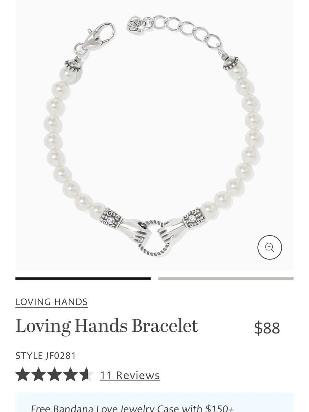 Brighton Loving Hands bracelet Beaded Bracelet new with tags - Picture 5 of 6